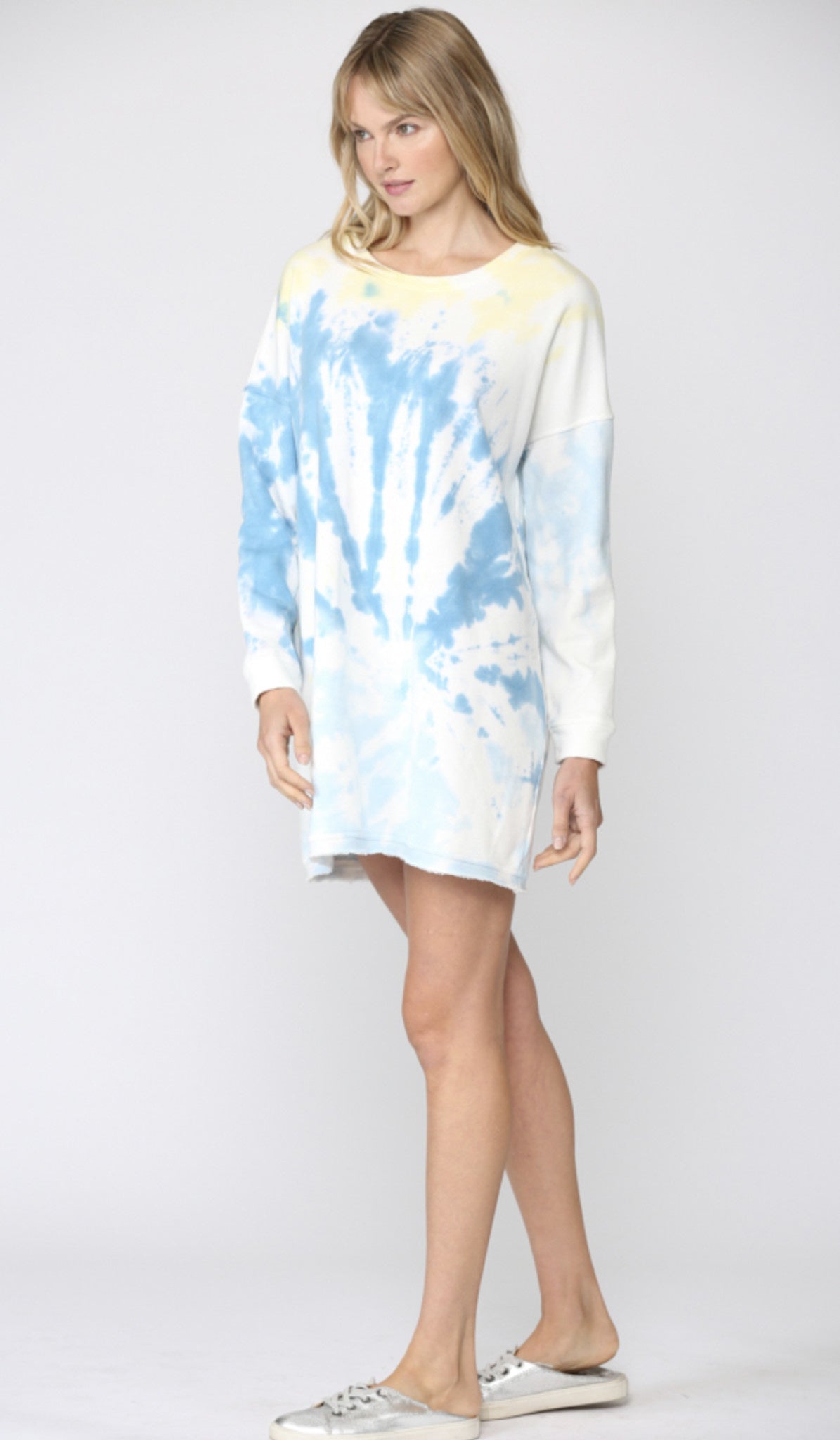FRENCH TERRY SHIFT DRESS