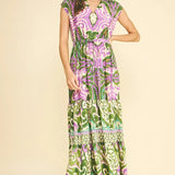 BOHEMIAN PATTERN SLVLESS MAXI