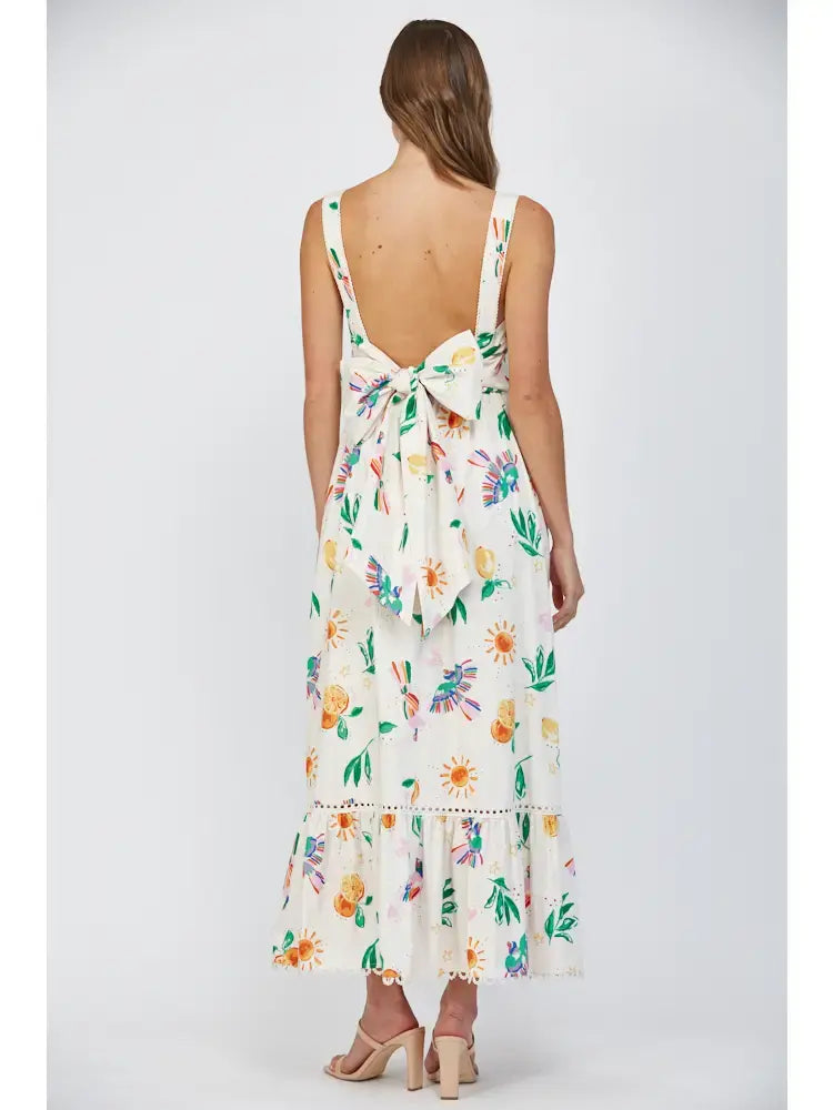 TUCAN PRINT MIDI W/BOW
