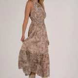 SNAKE SKIN PATTERNED MIDI