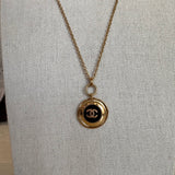 Chanel Button Necklace Small