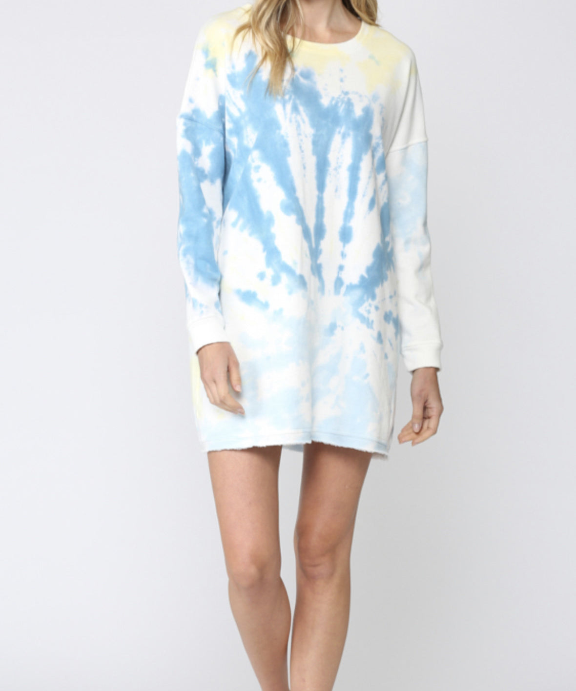 FRENCH TERRY SHIFT DRESS