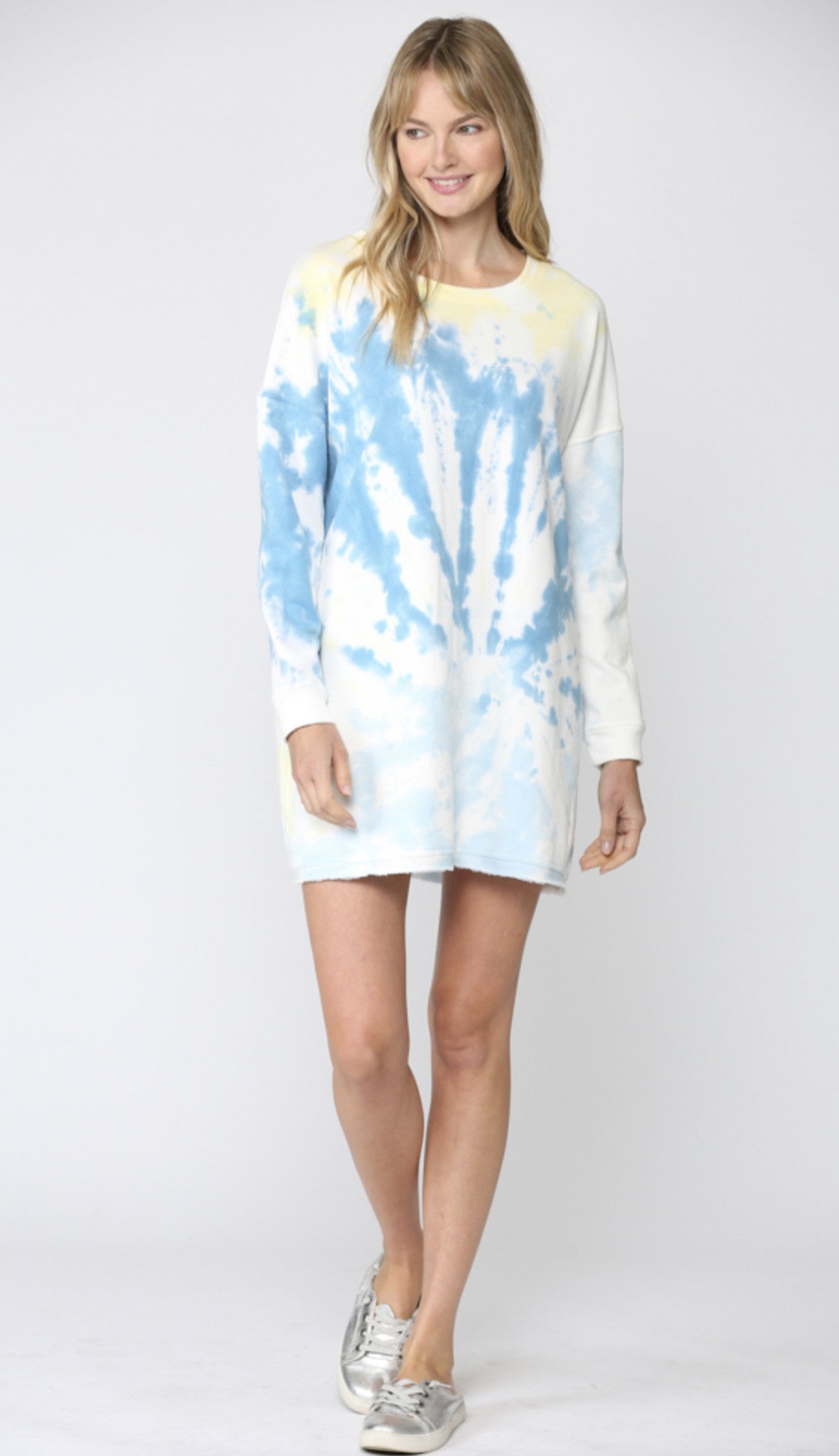 FRENCH TERRY SHIFT DRESS