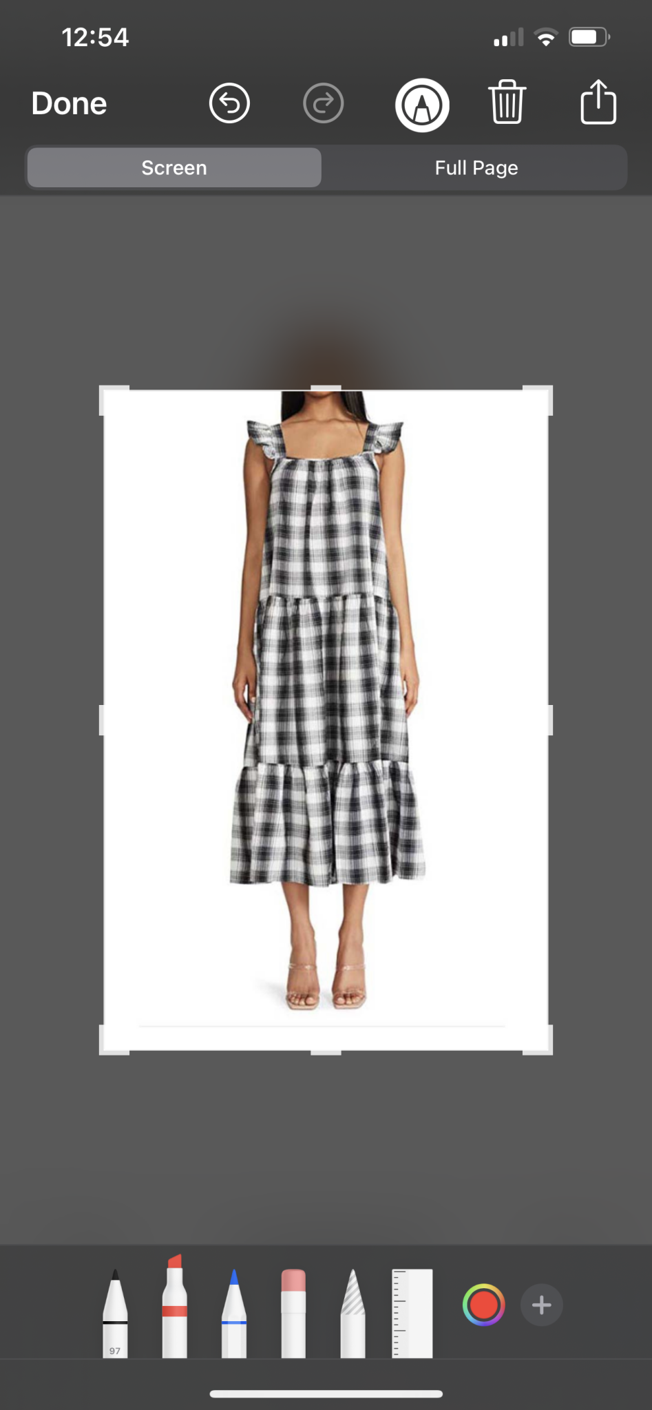 PLAID LIFE MIDI DRESS