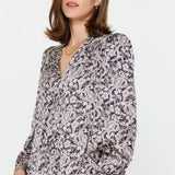 LSLV VNeck Blouse Pink/Black