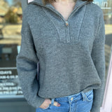 HALF ZIP SWEATER