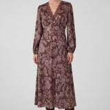 VNeck w/lace LSLV Maxi