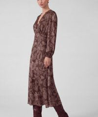 VNeck w/lace LSLV Maxi