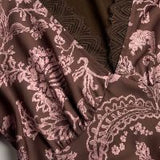 VNeck w/lace LSLV Maxi