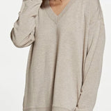 V NECK ATHLEISURE TOP