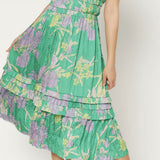 MULTI FLORAL MIDI DRESS