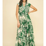 FLORAL TIERED MAXI DRESS