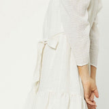 CRINKLED PUFF SLV MINI DRESS