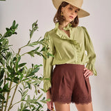 SKYE RUFFLE BLOUSE