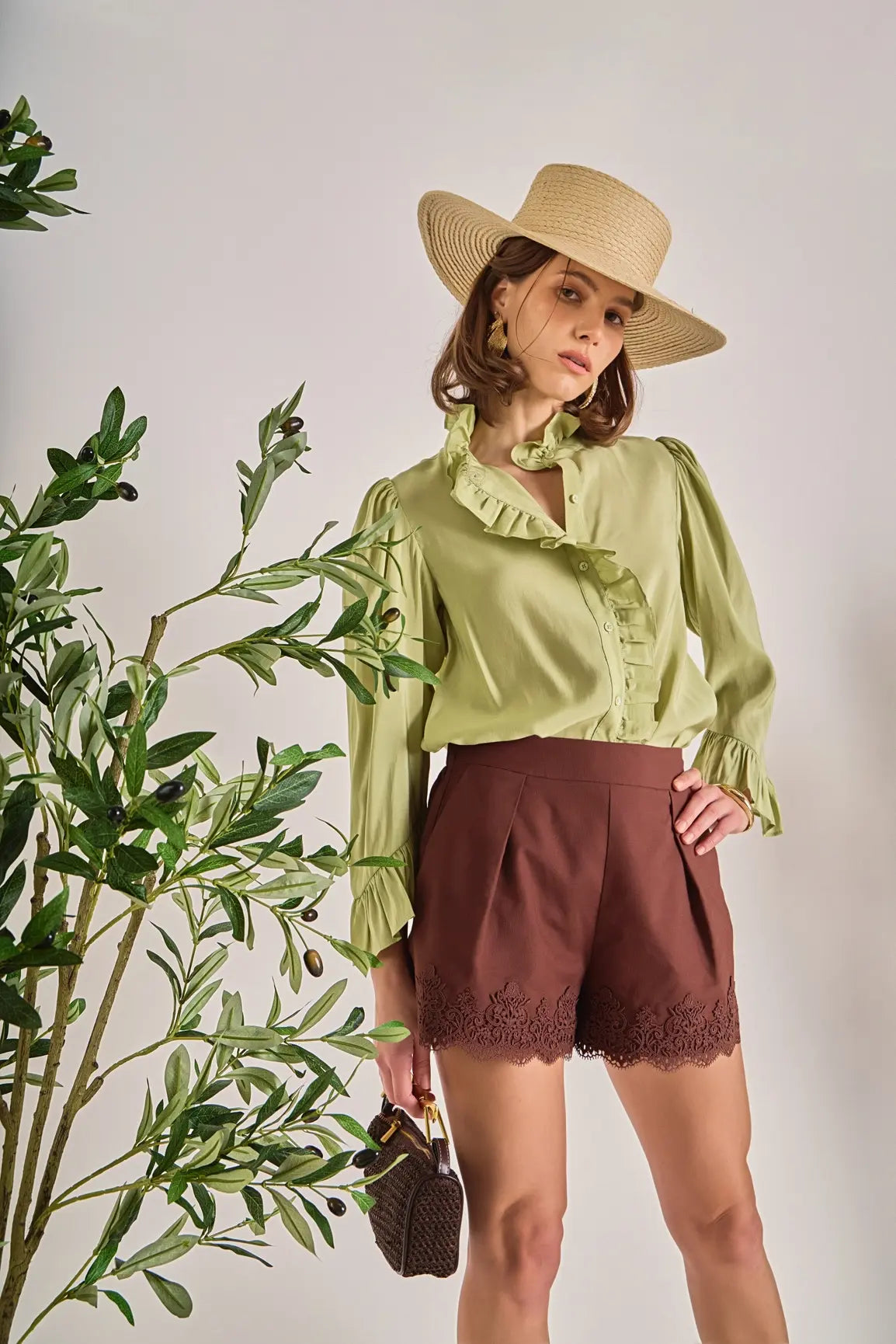 SKYE RUFFLE BLOUSE