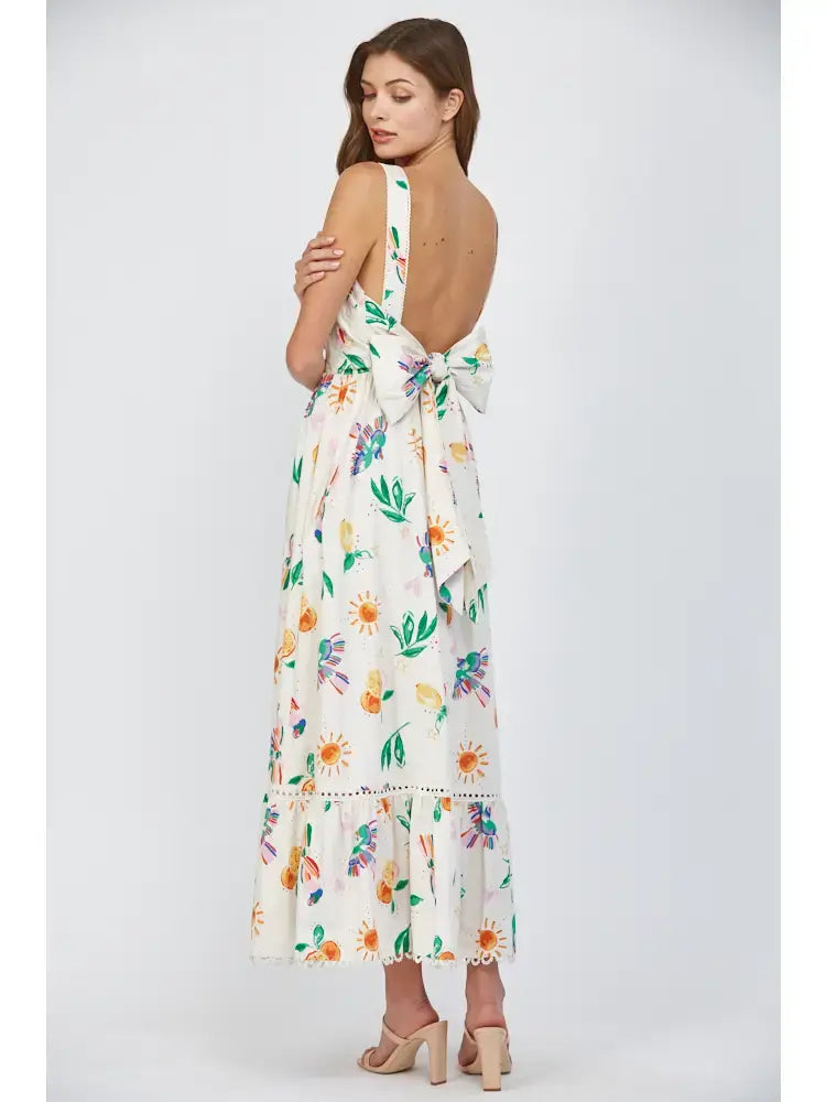 TUCAN PRINT MIDI W/BOW