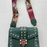 SUEDED SHOULDER BAG