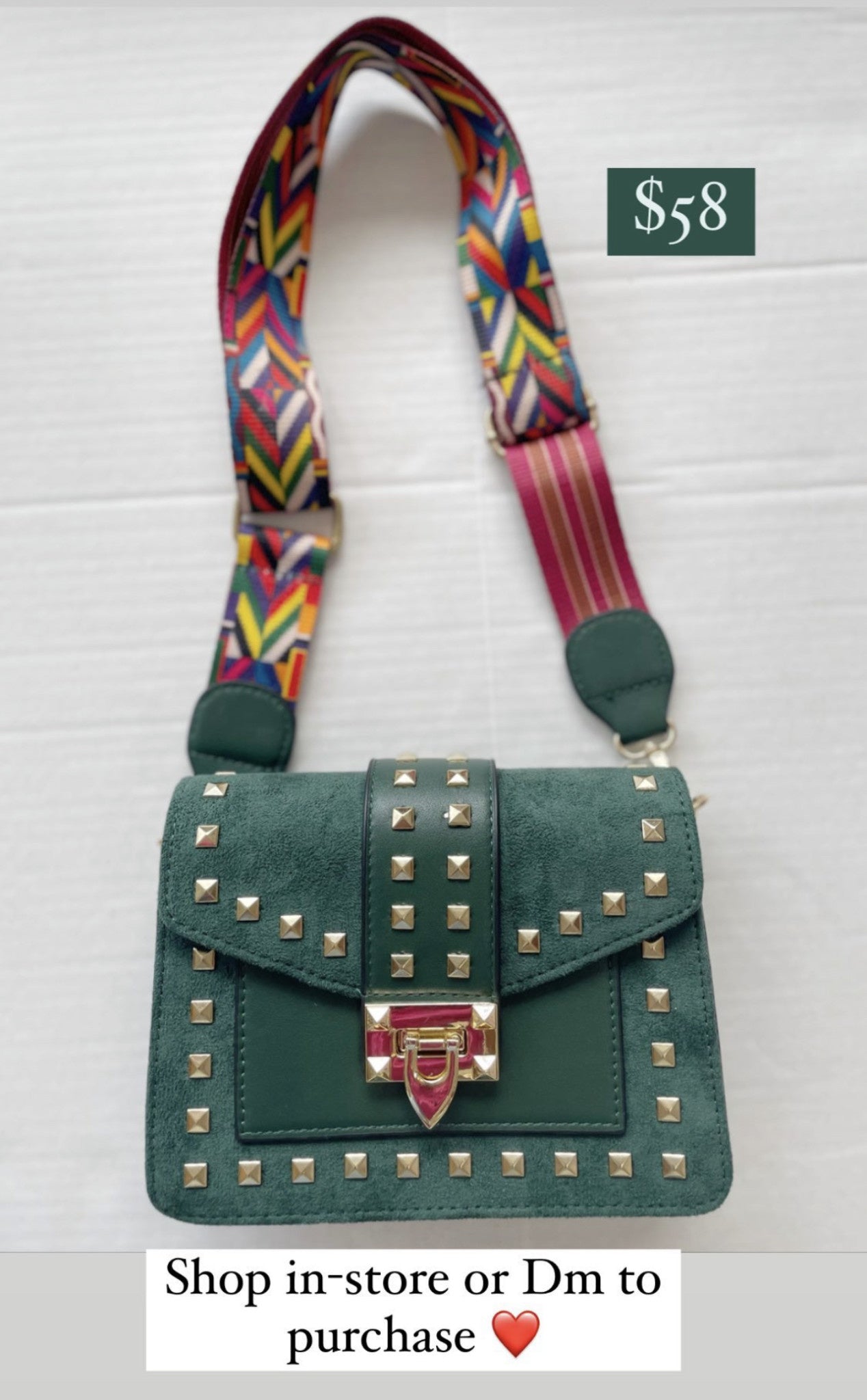 SUEDED SHOULDER BAG