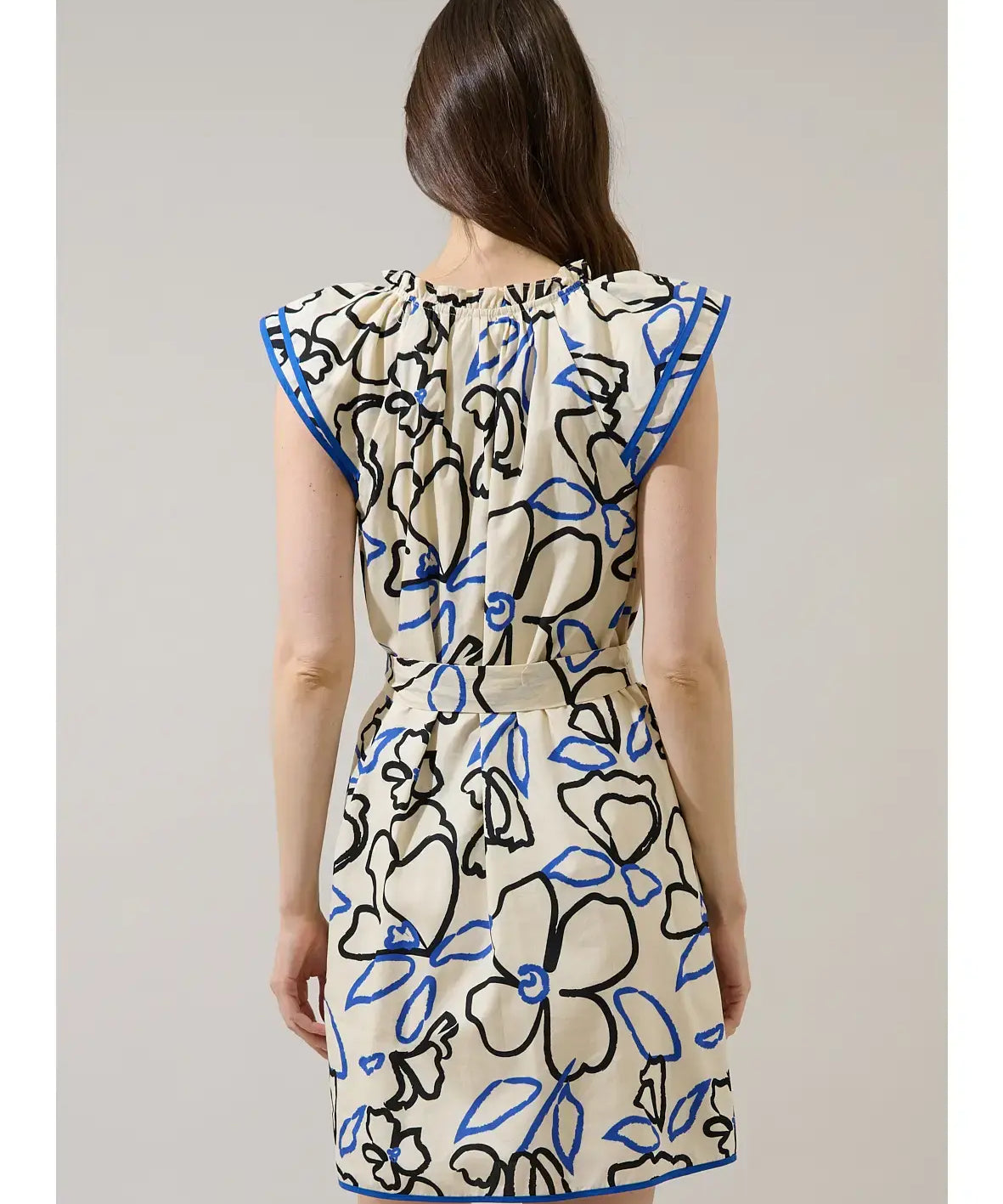 LEYLA RUFFLE MINI DRESS