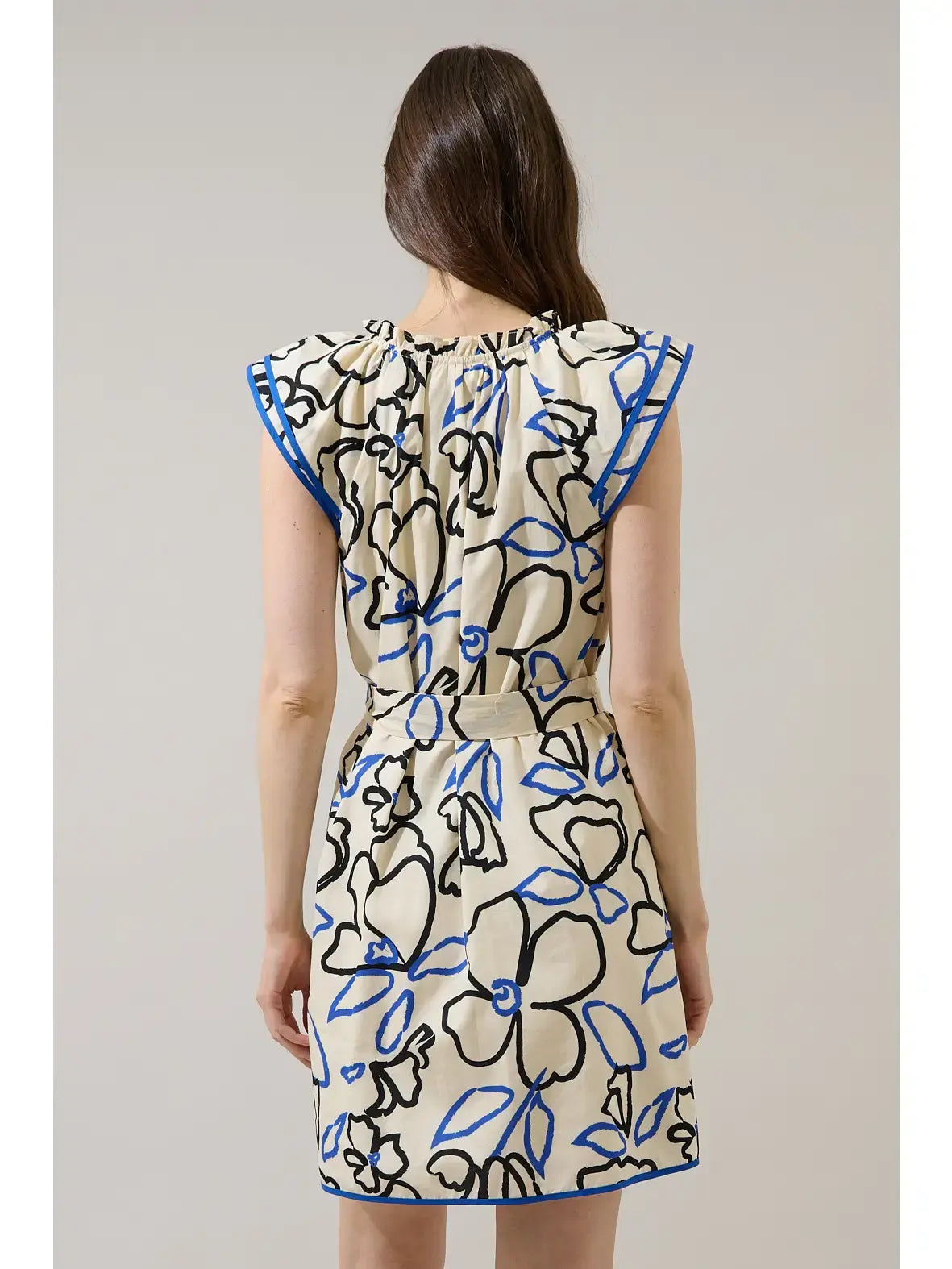 LEYLA RUFFLE MINI DRESS