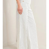STRIPED JEAN W/BUTTON DETAIL