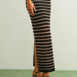 CROCHET KNIT STRAIGHT SKIRT