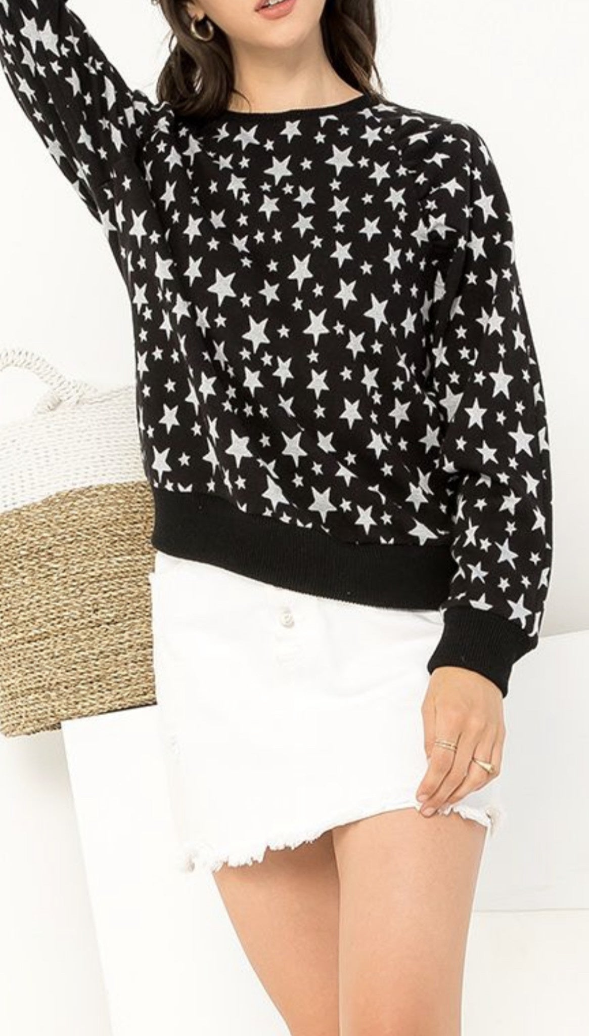 STAR CREWNECK SWEATSHIRT