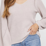 HAILEY V NECK SWEATER