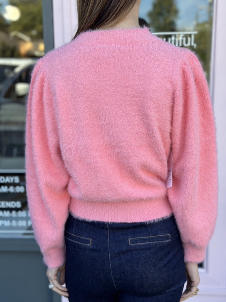 CREWNECK BUBBLE SLEEVE SWEATER