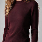 Fine Ribbed Mock Sweater