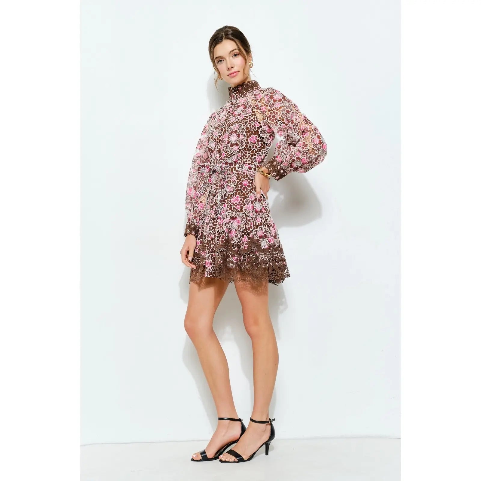 CHOCOLATE ORCHID MINI DRESS
