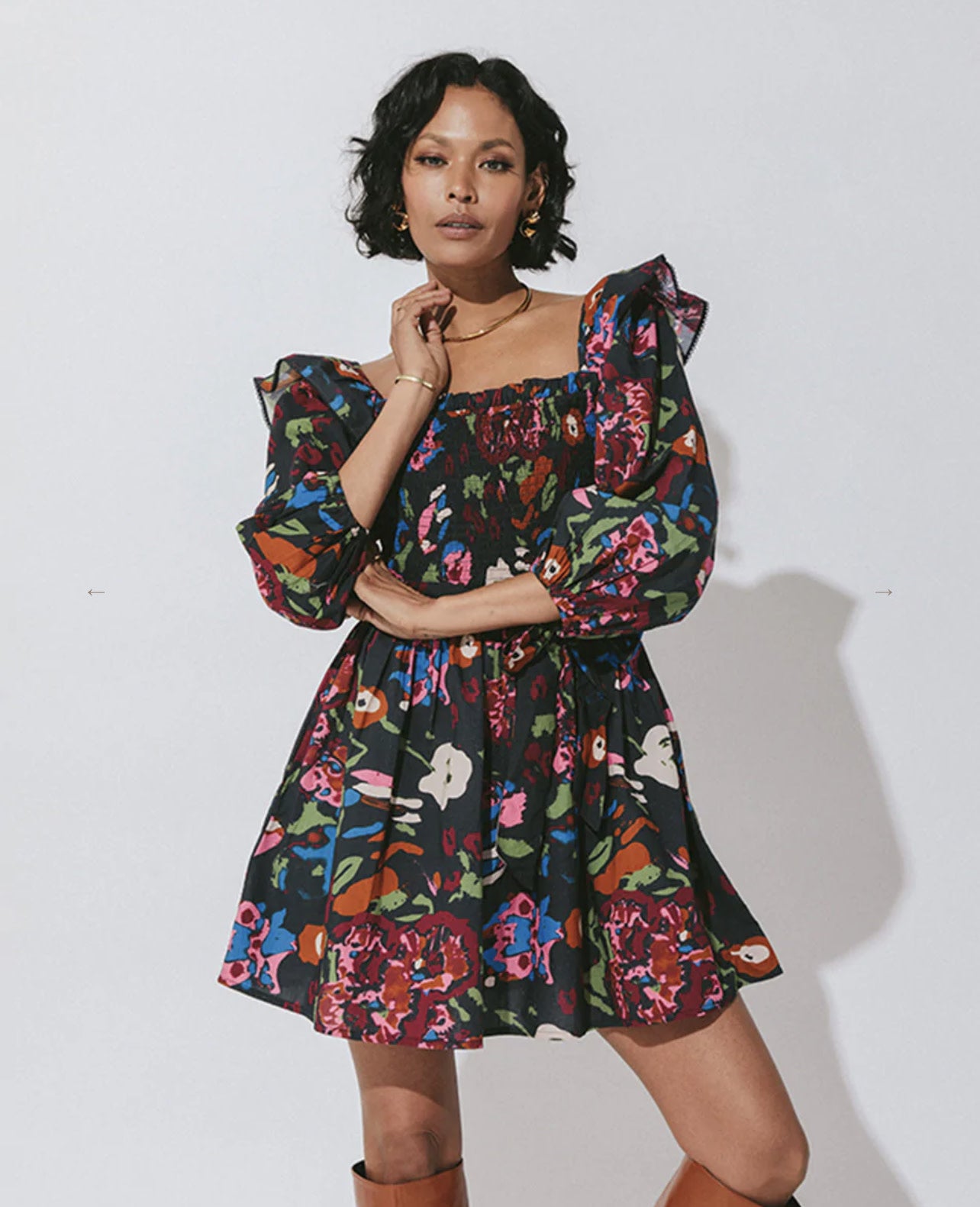 KIRA FLORAL MINI DRESS