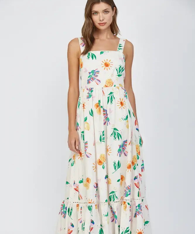 TUCAN PRINT MIDI W/BOW