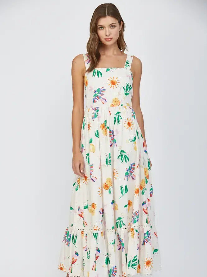 TUCAN PRINT MIDI W/BOW