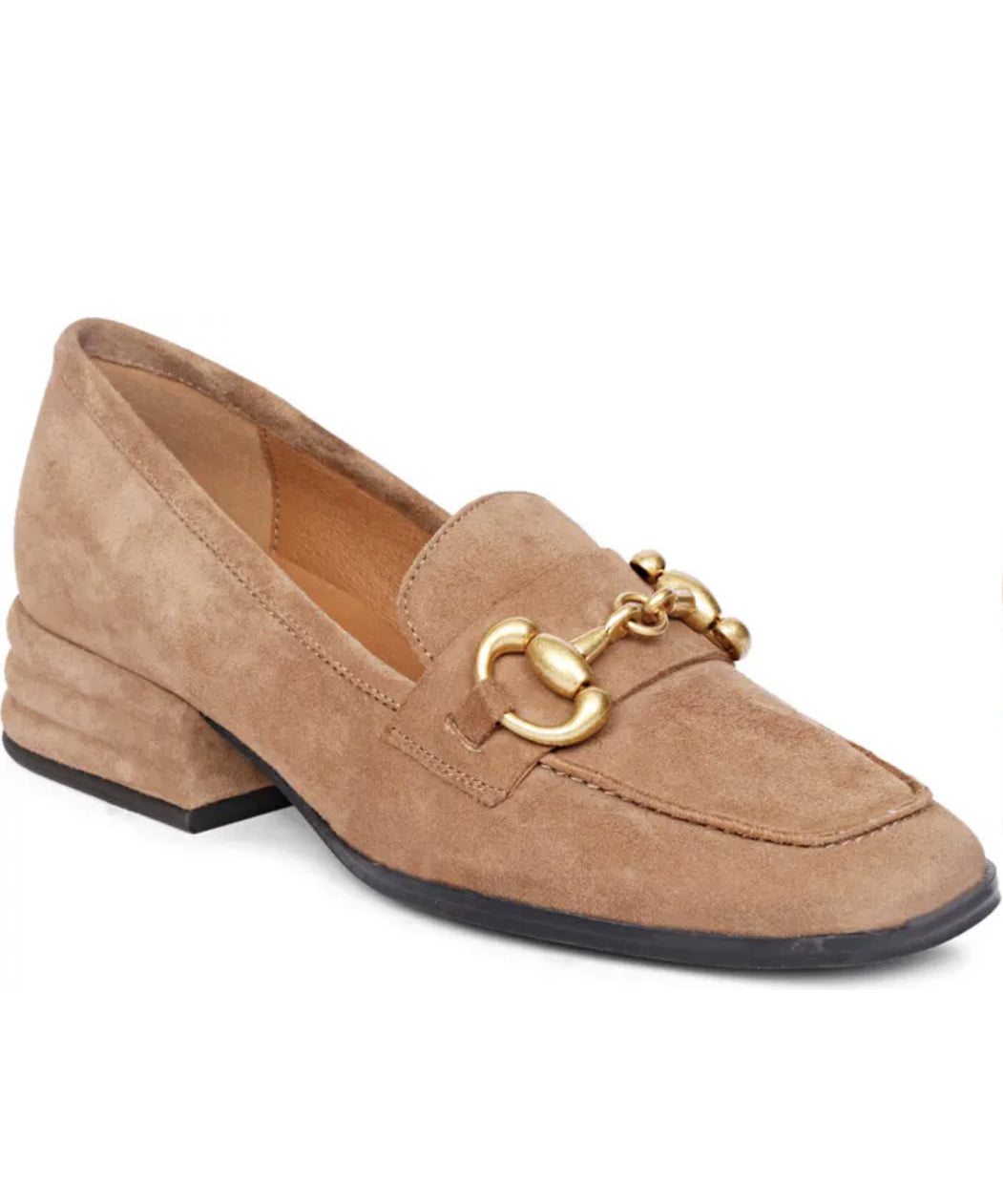 SUEDE LOAFER PUMP