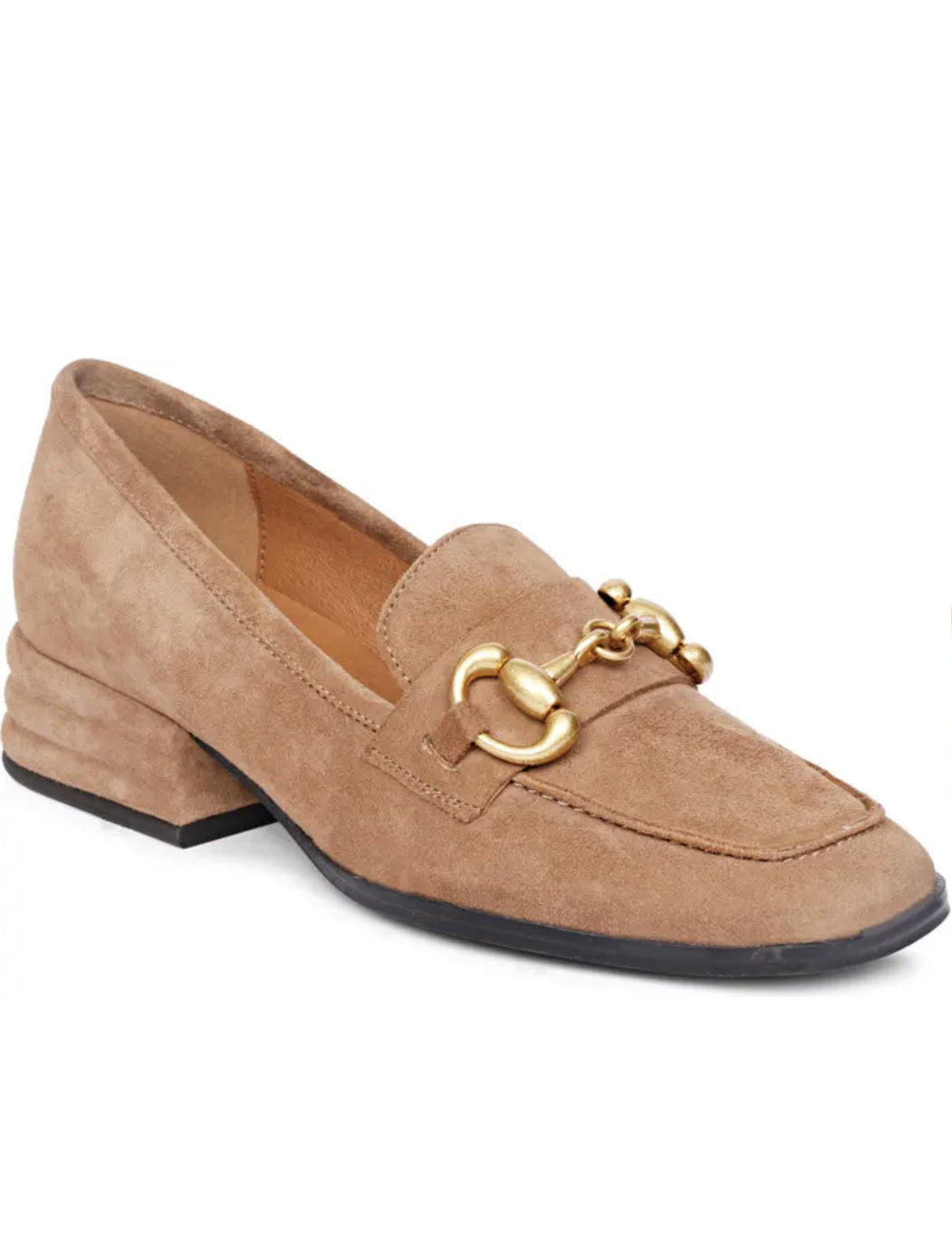SUEDE LOAFER PUMP