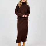 THE CATHERINE KNIT MIDI SKIRT