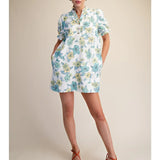 VINTAGE FLORAL MINI DRESS