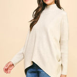 TURTLE NECK LONG SLEEVE SWEATER
