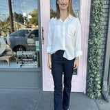 LUXE SATEEN BUTTON DOWN