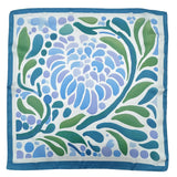 BLOOM PRINT BLUE SQUARE SCARF