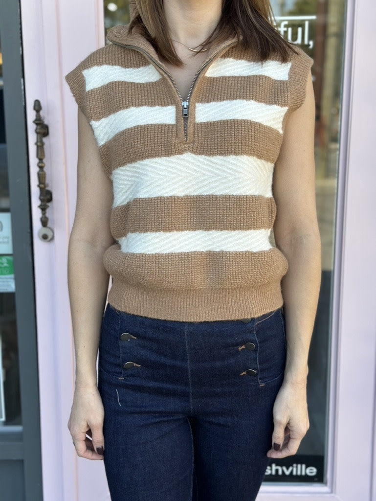 STRIPED SWEATER VEST