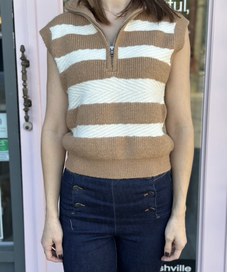 STRIPED SWEATER VEST