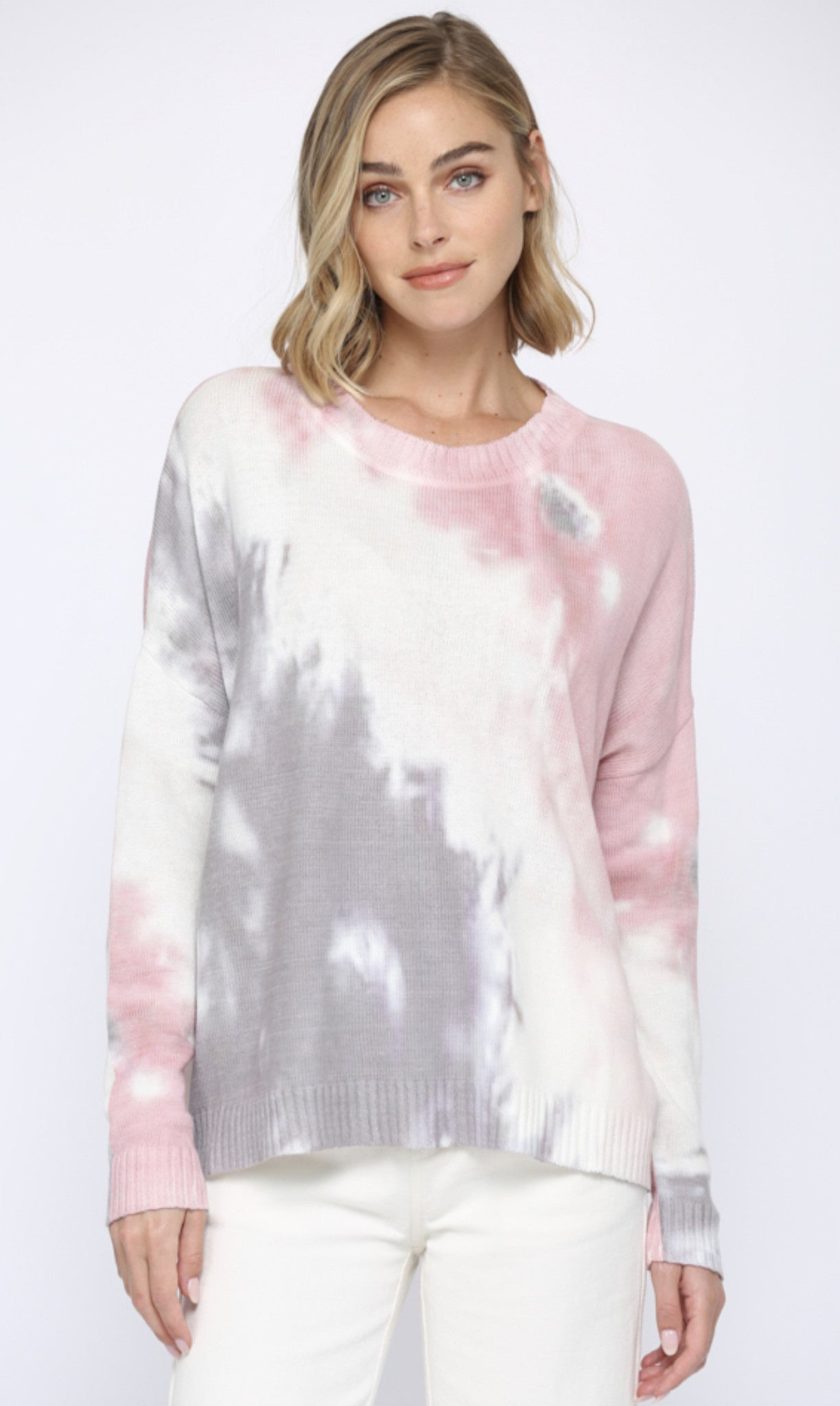 TIE DYE TUNIC SWEATER
