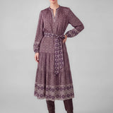 Boho Medallion Print Midi Dress