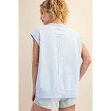 FRENCH TERRY OVERSIZED VEST TOP