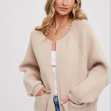 OPEN FRONT SWEATER JACKET