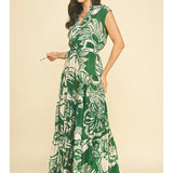 FLORAL TIERED MAXI DRESS
