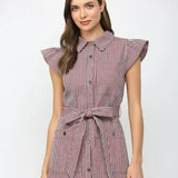 ELLA BUTTON DOWN MINI DRESS