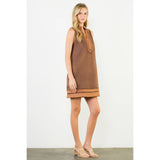 Sleeveless Suede Dress